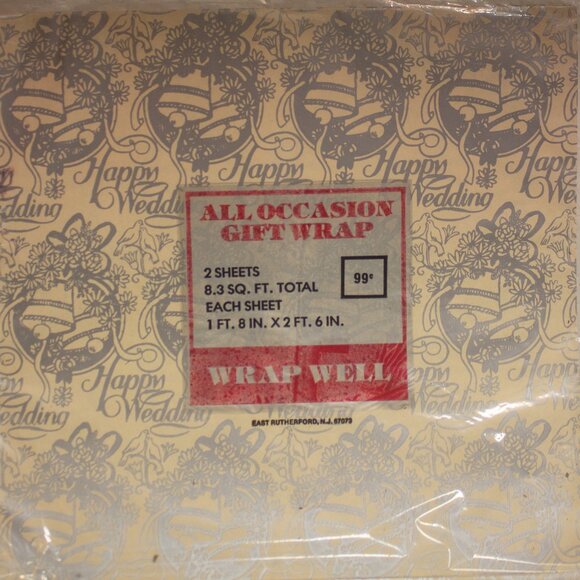 Vintage All Occasion Flat Wrap 20x30 Sheets New Old Stock Unopened Lot of 6 - Picture 7 of 7